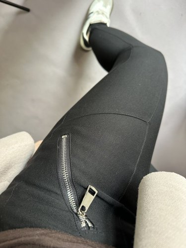 Nohavice ala freddy so zipsami S-XL-čierné