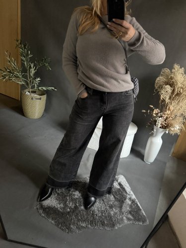 Džínsy Paris 2 šedo čierne