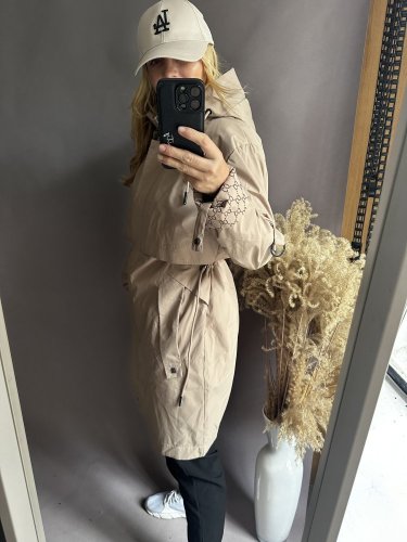Kabát Bryan-béžový-velikosti S-XL