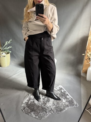 Nohavice Big Sun 3/4 dĺžka-čierné