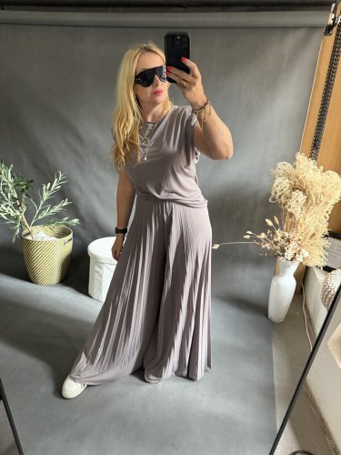 Set Moon 2-dlhé nohavice-mocca