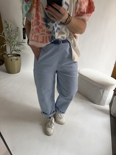 Nohavice Luisa Baloon-modré