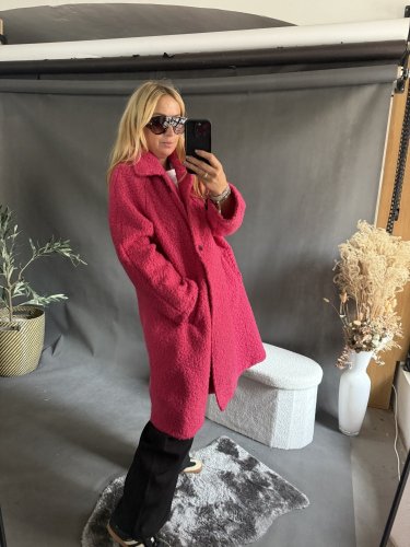 Kabát Teddy SUN-pink