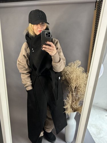 Modna kamizelka-čierná