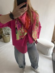 Košile Basic oversize unisize-růžová