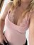 Body s čipkou-pink - Velikost: M