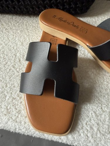 Sandálky Herminy-kožené-čierné