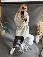 Kabát Sun otevřený-krémový