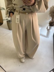 Nohavice Ballon plátené letné-beige