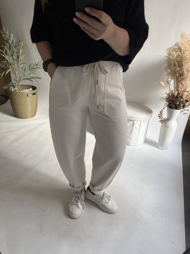 Tepláky Naif-bielé