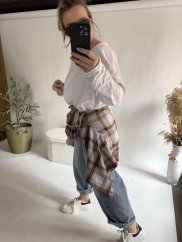 Košile kostkovaná bavlna-blue