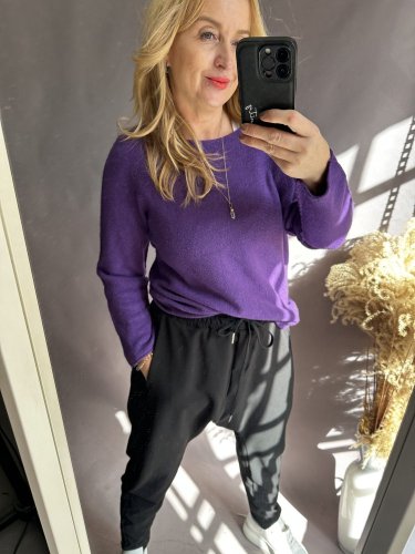 Sveter Moda-fialový