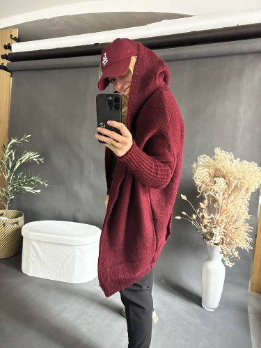 Cardigan Sempre-vínový