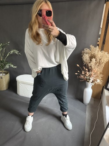 Teplákové nohavice nasrávacie fattale-petrolej