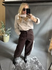 Kalhoty Big Sun 3/4 délka-hnědé