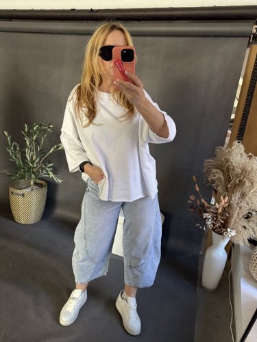 Tričko/Mikina Destroy-bielá