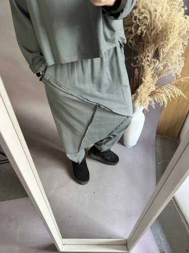 Nasrávací kalhoty/tepláky Crazy-šedé