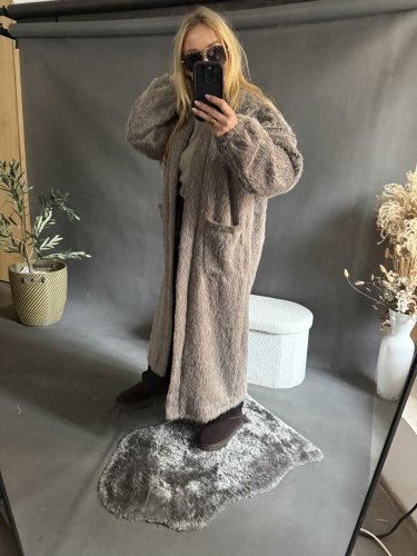 Kabát/cardigan Meccuch-Mocca