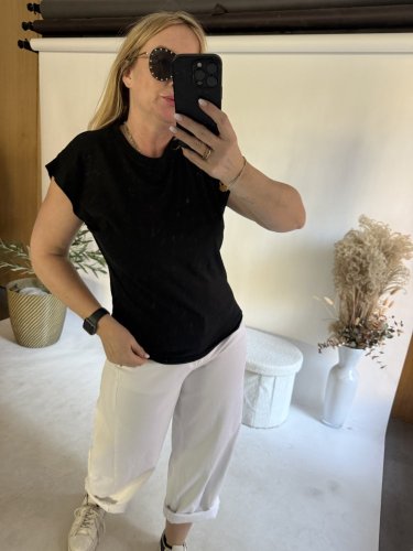 Tričko basic bavlněné-XS-L-černé