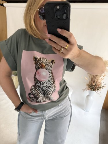 Tričko šelma-khaki