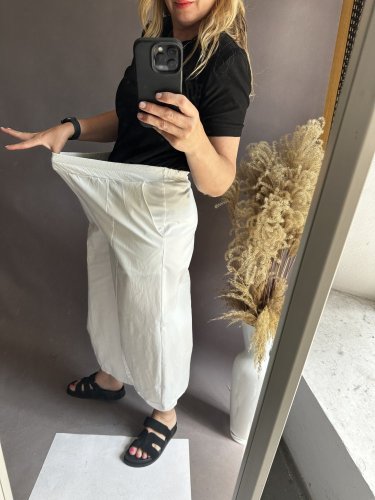 Nohavice široký strih SUN-UNI veľkosť-bielá