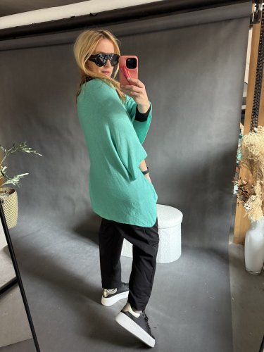 Sveter Moda ľahký veľký-mint