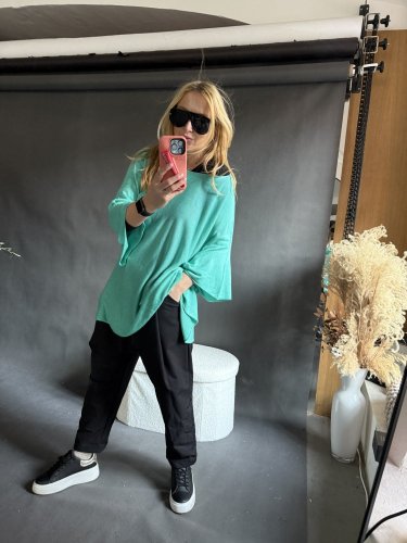 Sveter Moda ľahký veľký-mint