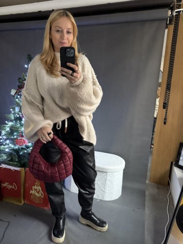 Kabelka Bottegans - bordeaux