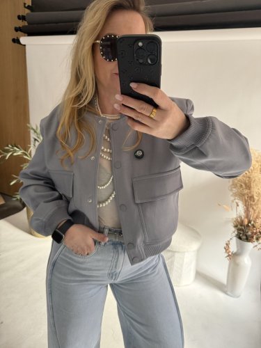 Bomber Zara-šedá