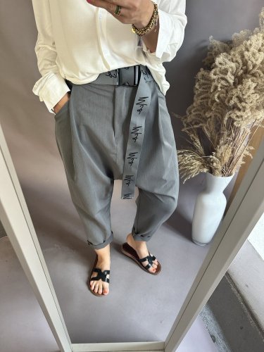 Kalhoty s nižším sedem Blair-více barev postava 34-40 - barva: tmavě šedá
