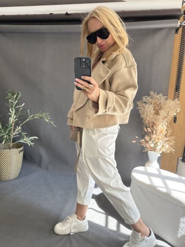 Kabátek Adéla-béžové