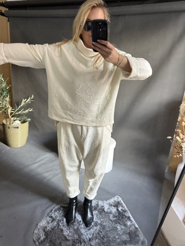 Set mikina a nohavice SUN-béžová