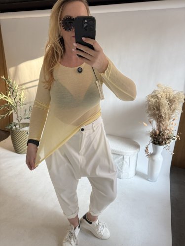 Tričko Cashmere- kašmír -žlutá