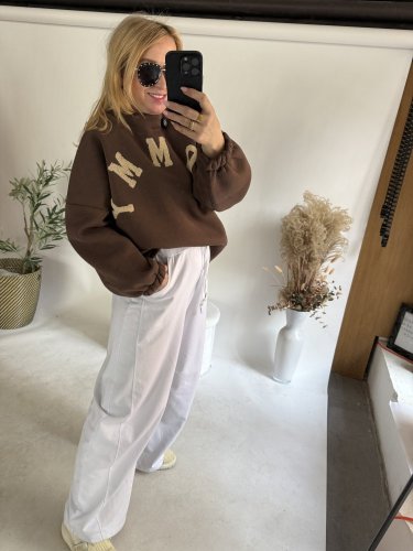 Mikina Mommy-hnědá