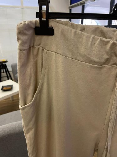 Nohavice teplákové Daily - barva: béžová