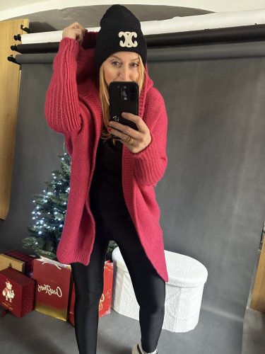 Cardigan Sempre-růžový