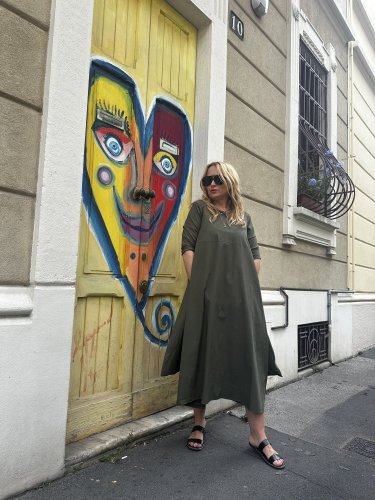Šaty Alison-Khaki