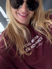 Tričko Social madia-bordeaux