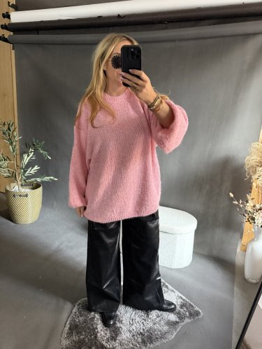 Svetr Mochy-růžový