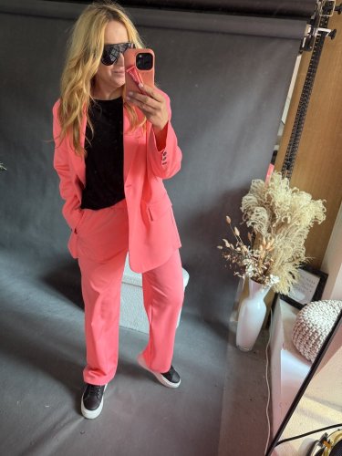 Komplet jarná GUSTO-neon růžový