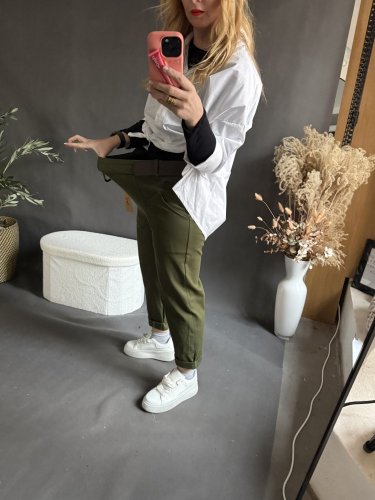 Nohavice Italian zelené