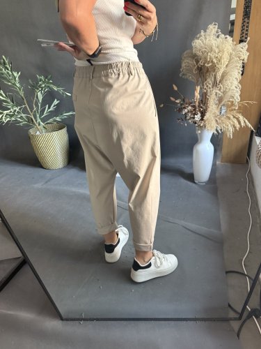 Nohavice SUN bez gombíka do 3XL-béžová