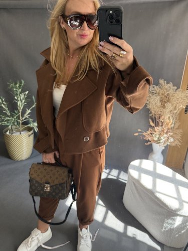 Kabátek Adéla-hnědý