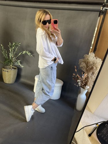 Tričko/Mikina Destroy-bielá