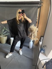 Halenka Sun průhledná Lyocel-černá