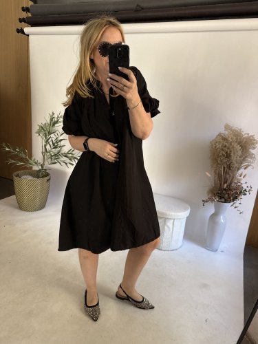 Šaty Balonový střih-černý