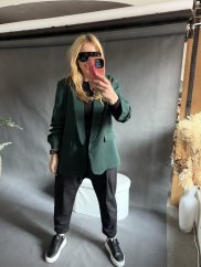 Sako basic na postavu XS-XL-tmavě zelená