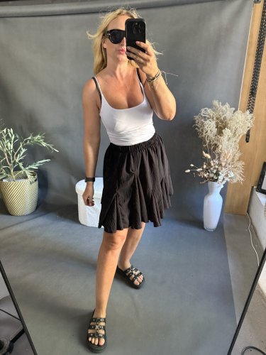 Sukňa kolová-čierná