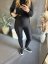 BODYSLIM LEGÍNY S PREŠITÍM - ČIERNá-nvý strih bez vreciek - Velikost: S