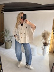 Trenchcoat OVERSIZE Sofymax-béžová